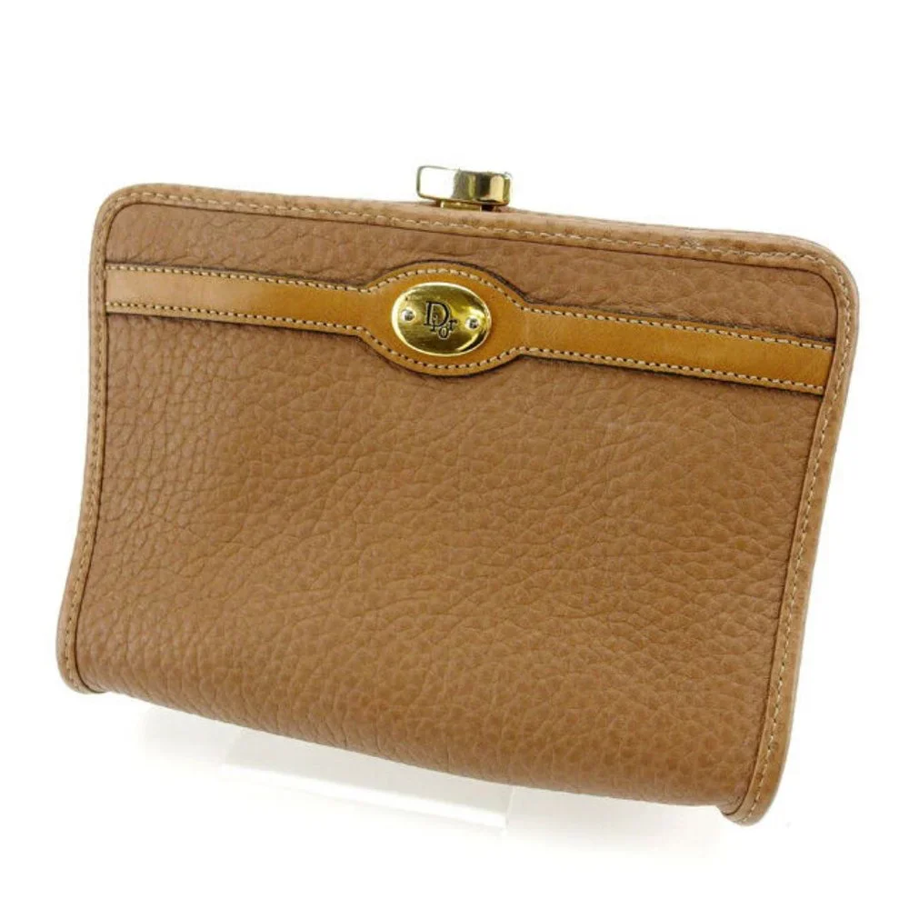 Dior Wallet Purse Coin purse Brown Woman Authentic Used